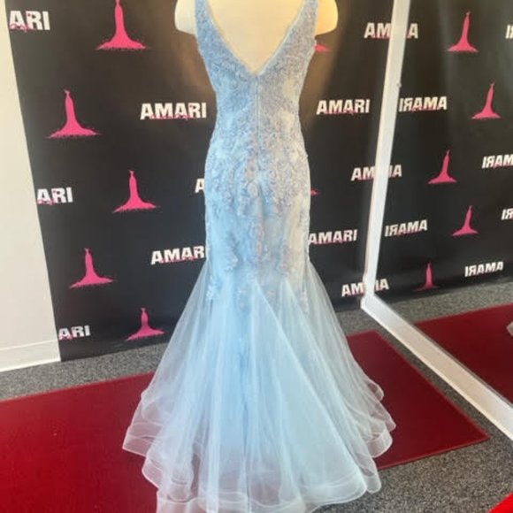 Colette Prom Dress 2002 Size 00 Powder Blue NWT - Picture 2 of 4